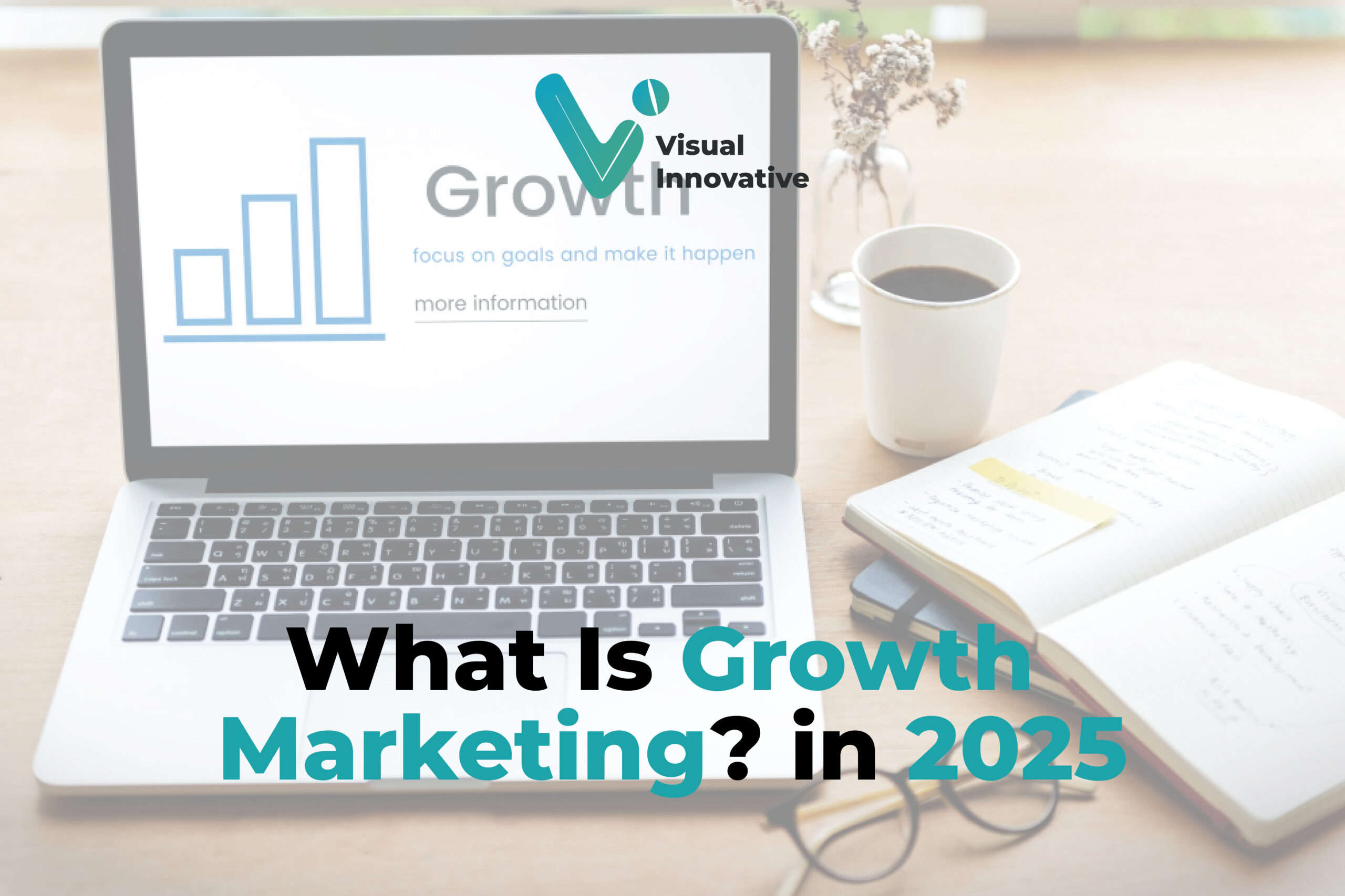 what is growth marketing? background laptop in on